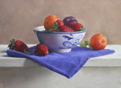 Chinabowl with Fruit 27 x 35 cm
