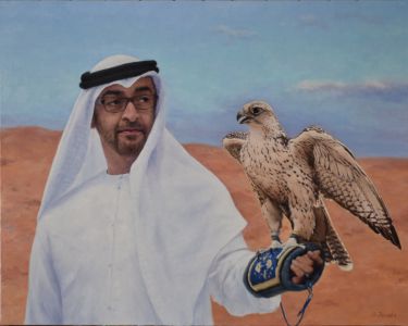 Kronprince Mohammed bin Zayed Al Nahyan 92 x 73 cm