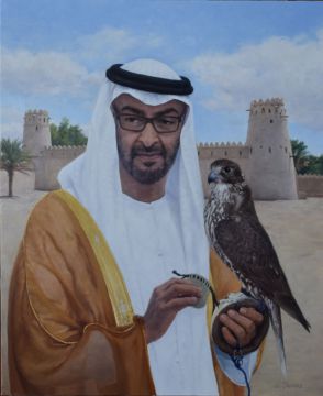 Kronprince Mohammed bin Zayed Al Nahyan 81 x 65 cm