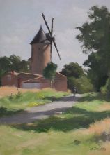 French Windmill 17.5 x 25 cm